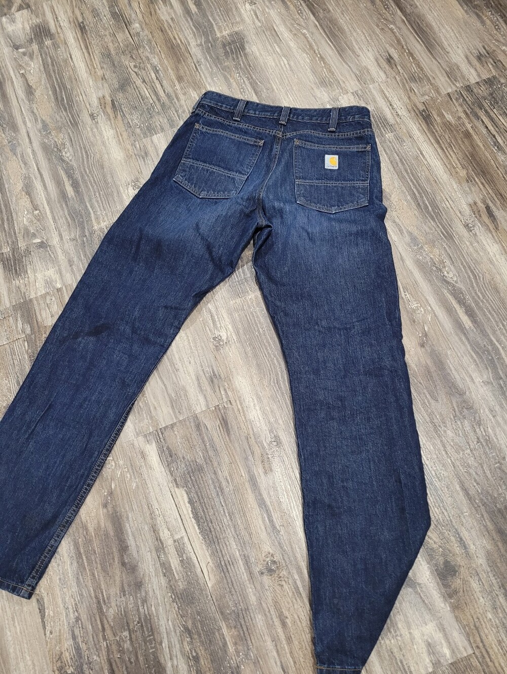 Men's Carhartt Denim blueJeans Size 32x34 relaxed - Picture 2 of 4